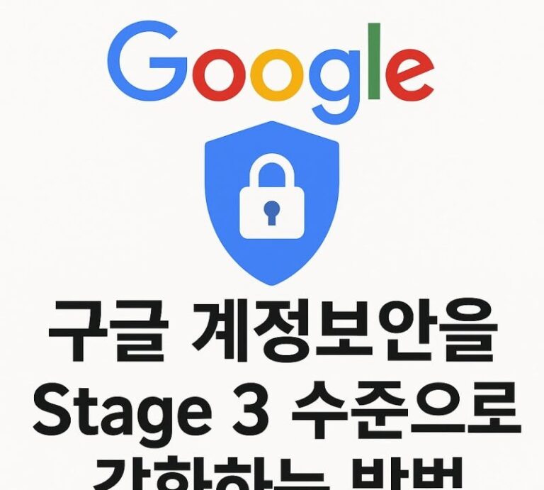 구글 계정 보안 점검 방법과 주의사항