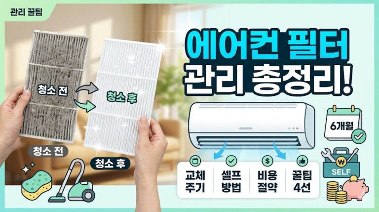 에어컨 필터 관리 5단계: 실수 줄이는 쉬운 방법