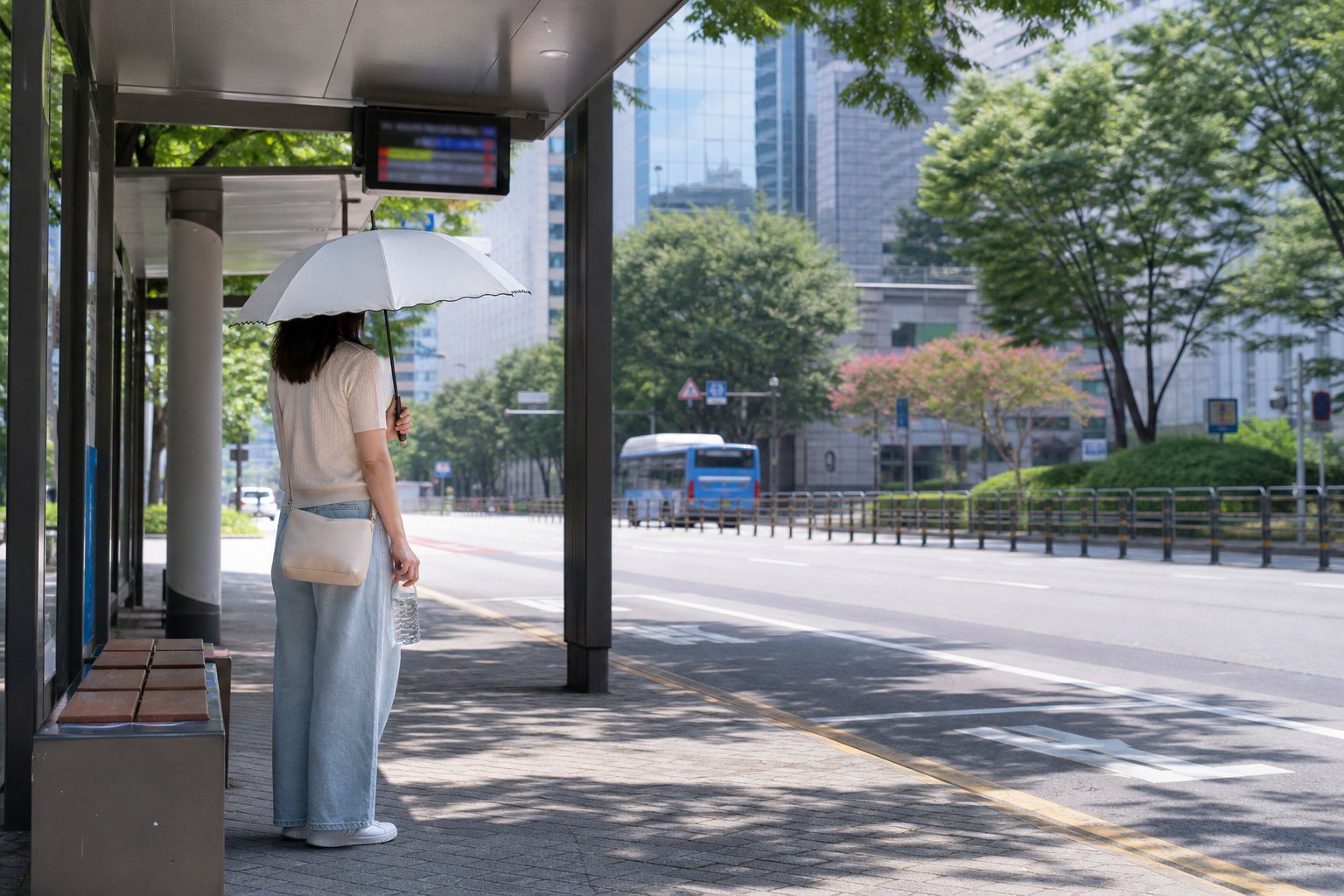 폭염 버스정류장 대기, 기다리는 시간을 줄이는 안전 루틴