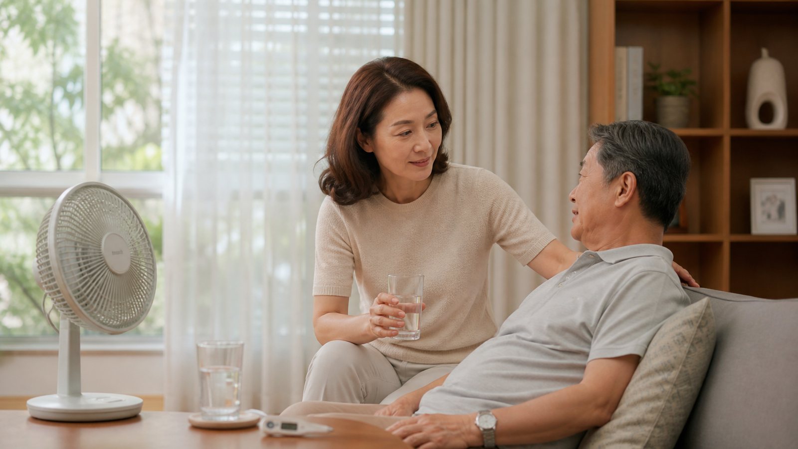 고령 가족의 폭염 안부 확인